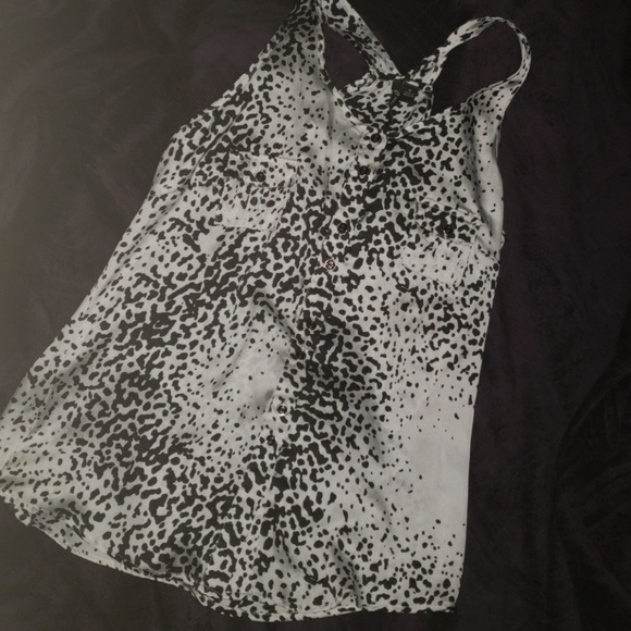 Milano Tops - Dalmatian print button up tank